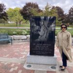 At the Collip Memorial, Belleville