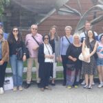Walking tour participants