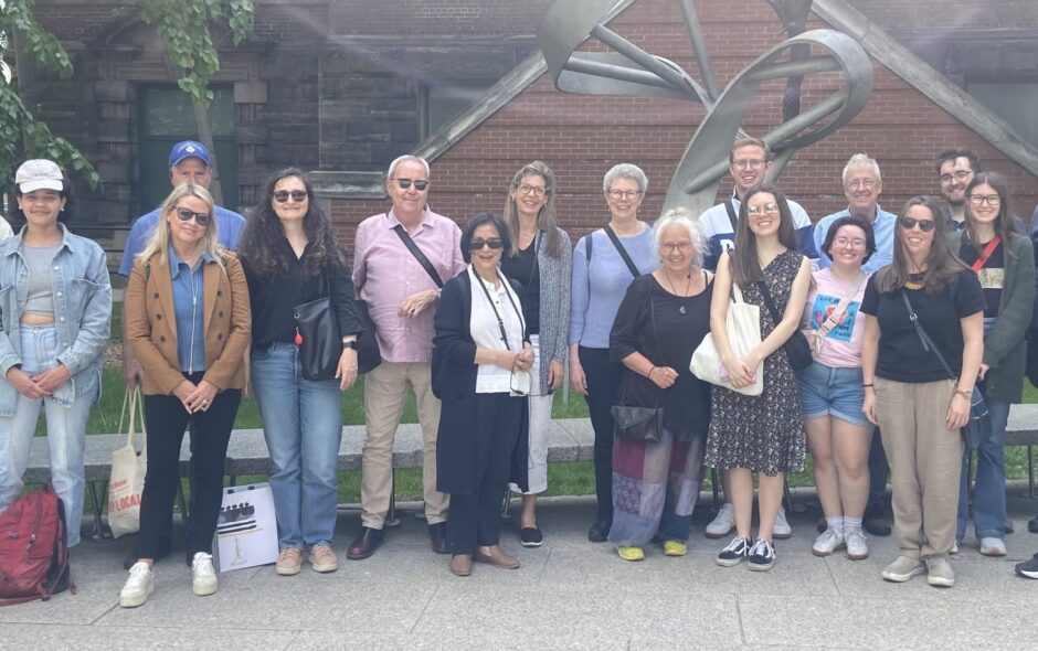 Walking tour participants